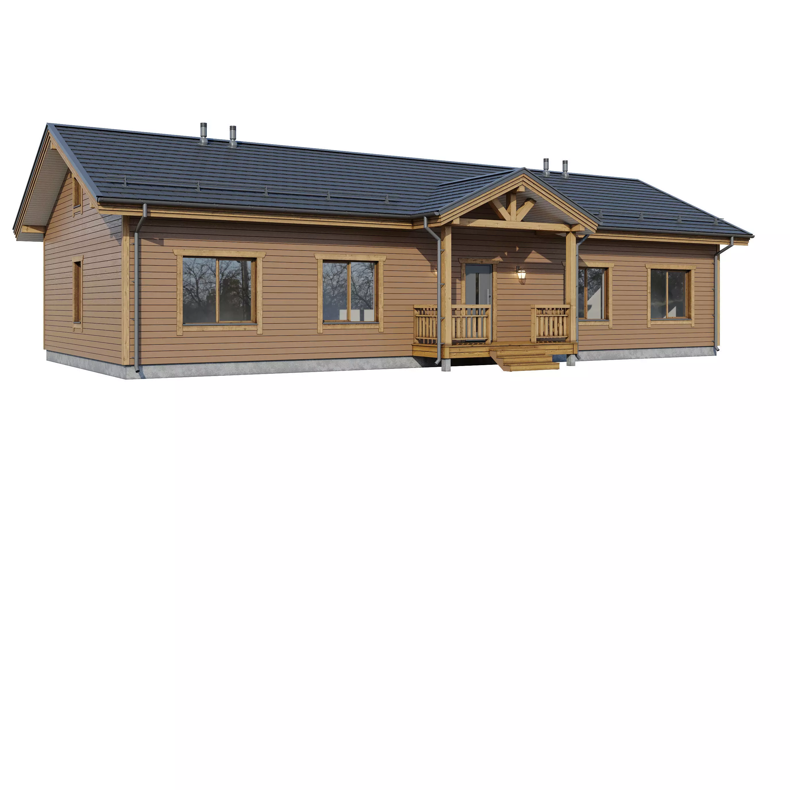 AAlpine house Kusa 3D model_7