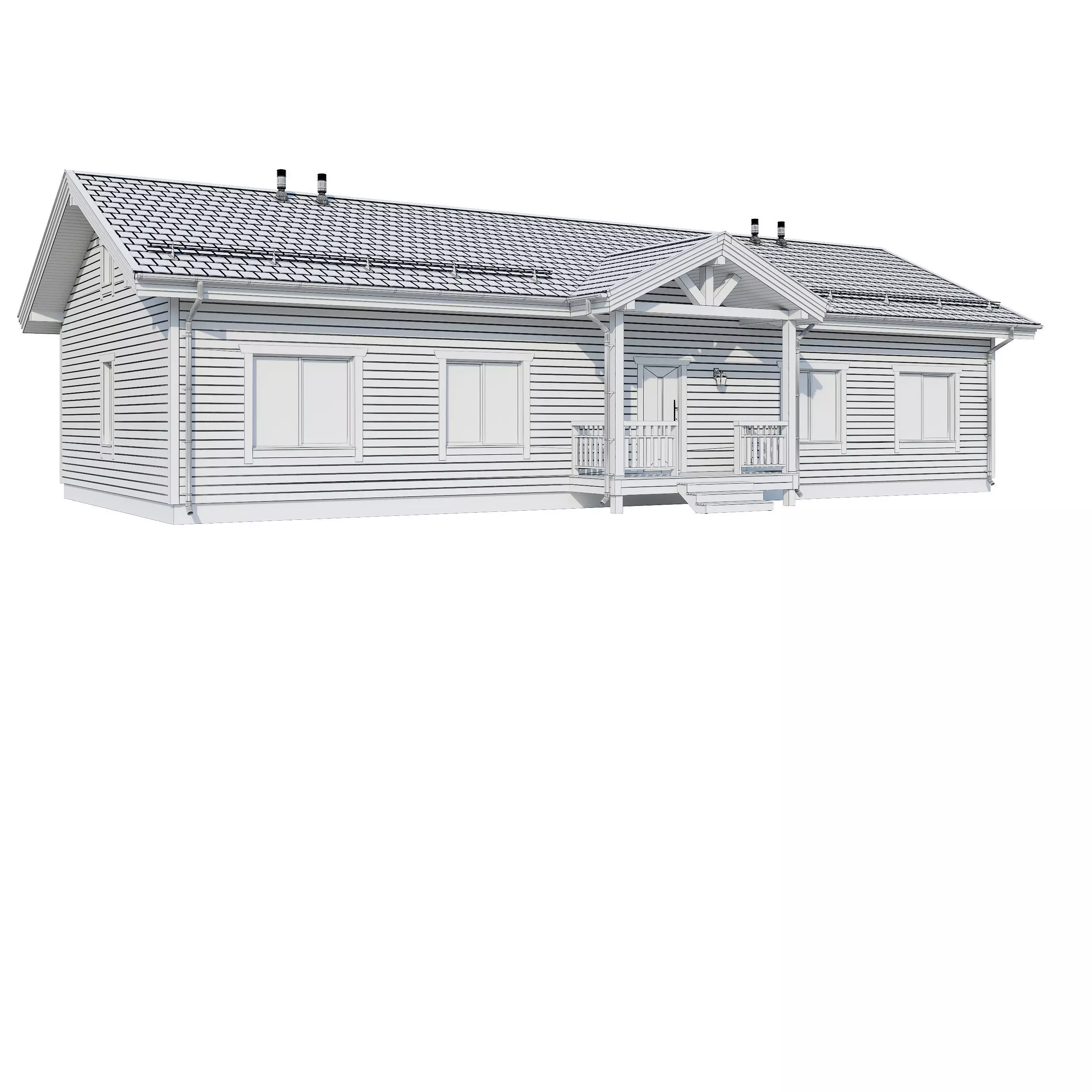 AAlpine house Kusa 3D model_6
