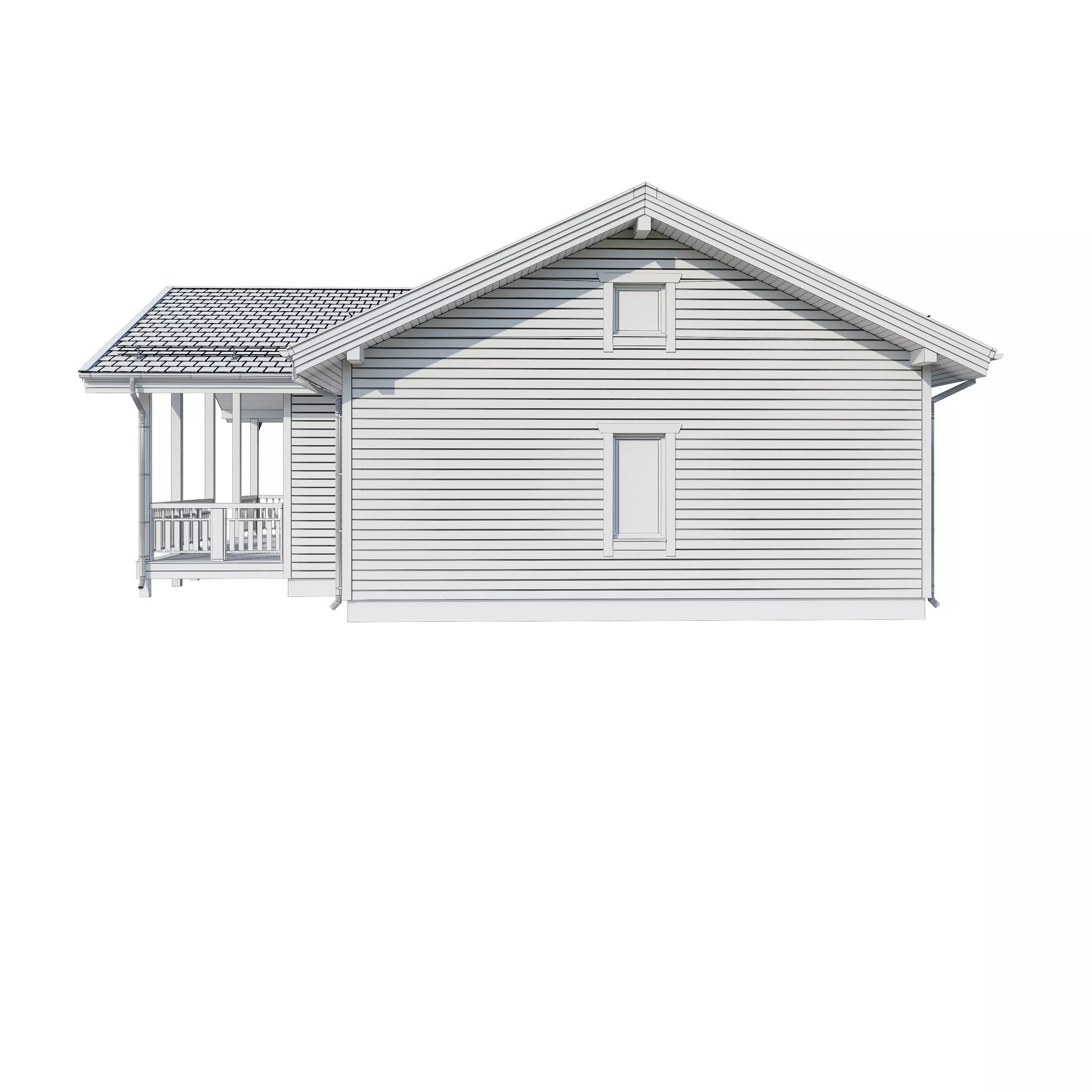 AAlpine house Kusa 3D model_21