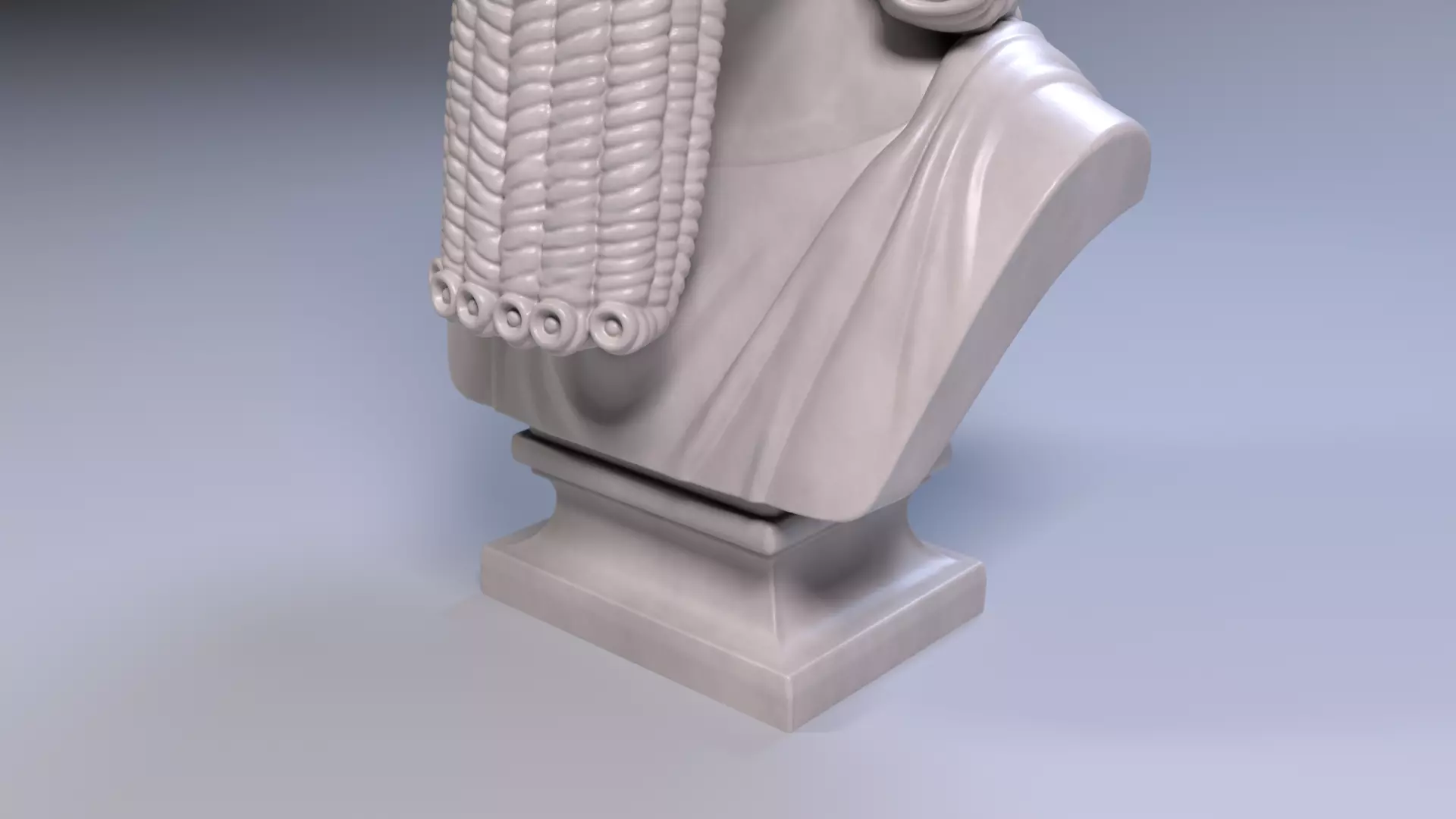 Darius I Bust Achaemenid Persian King 3D Printable STL File 3D print model_10