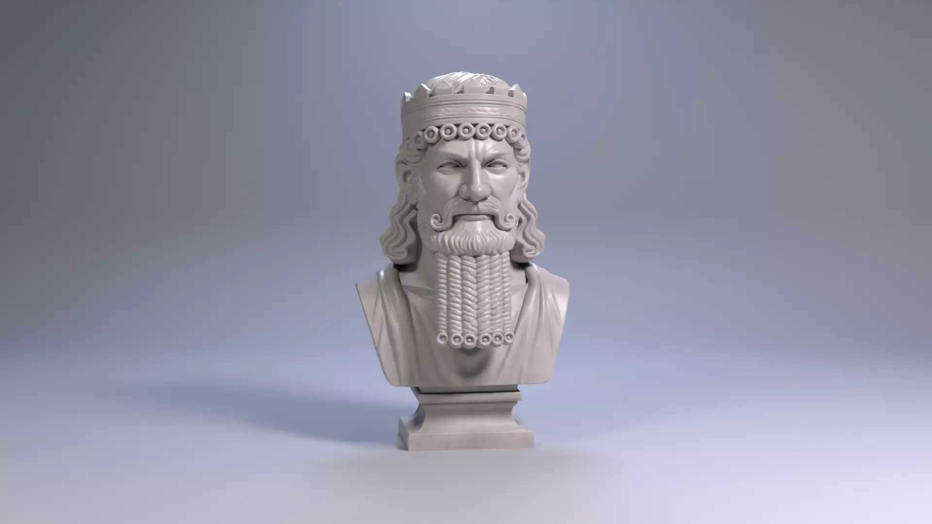 Darius I Bust Achaemenid Persian King 3D Printable STL File 3D print model_23