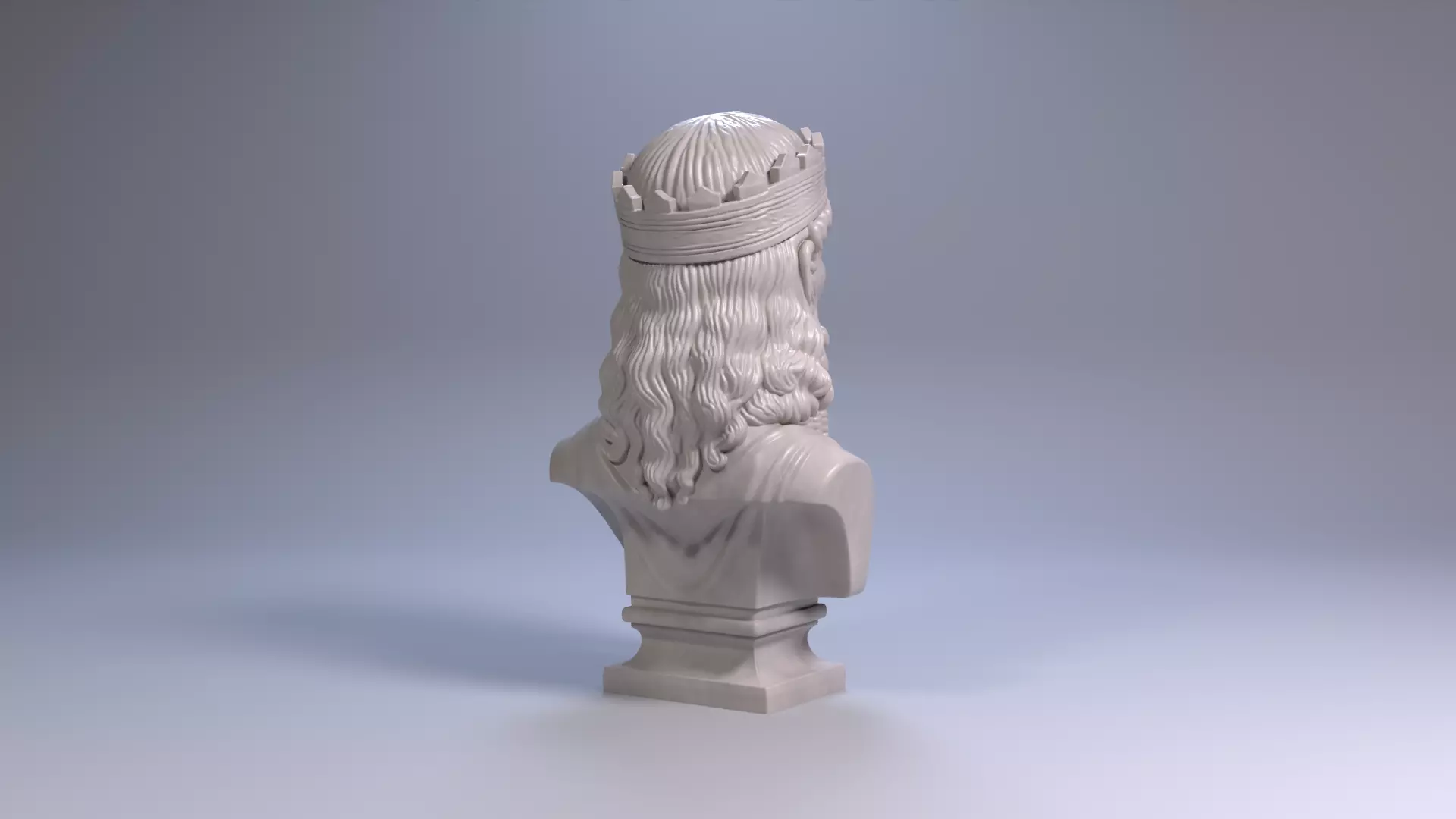 Darius I Bust Achaemenid Persian King 3D Printable STL File 3D print model_19