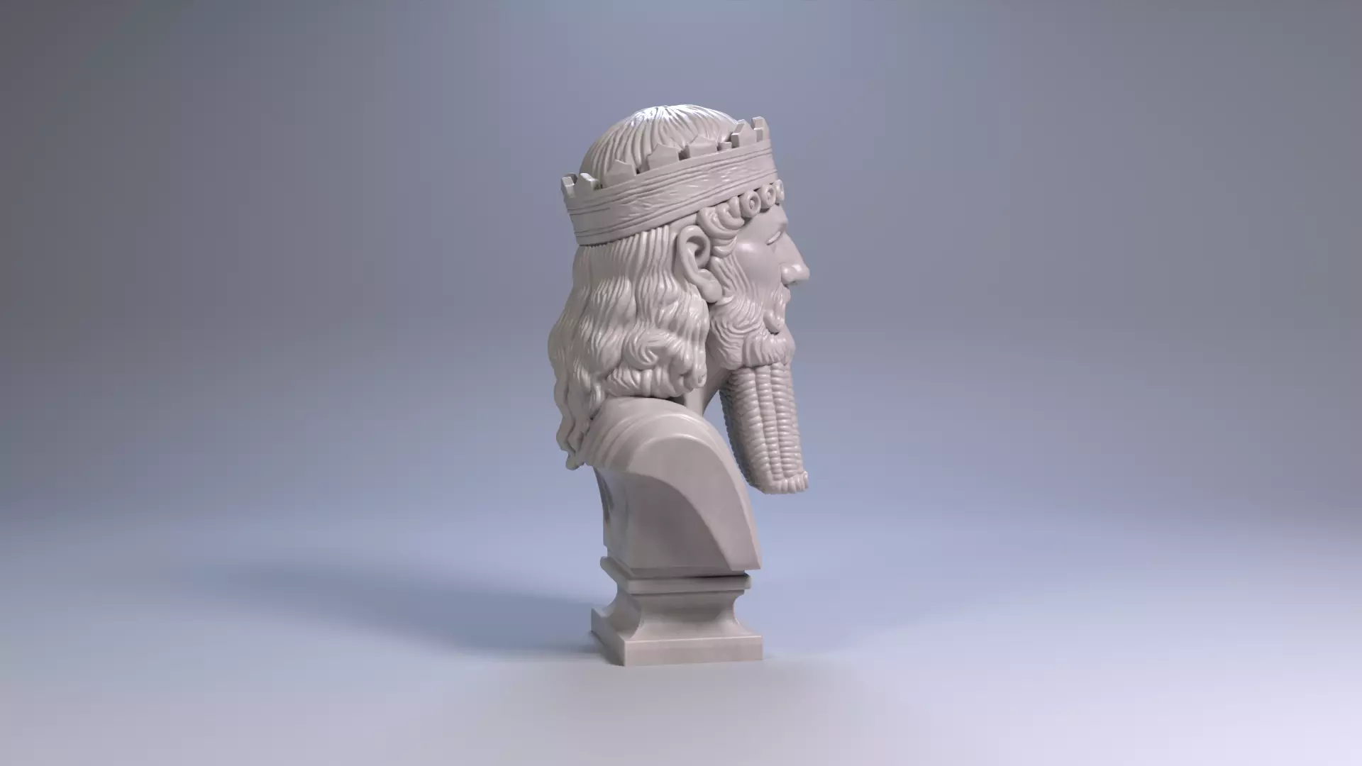 Darius I Bust Achaemenid Persian King 3D Printable STL File 3D print model_20