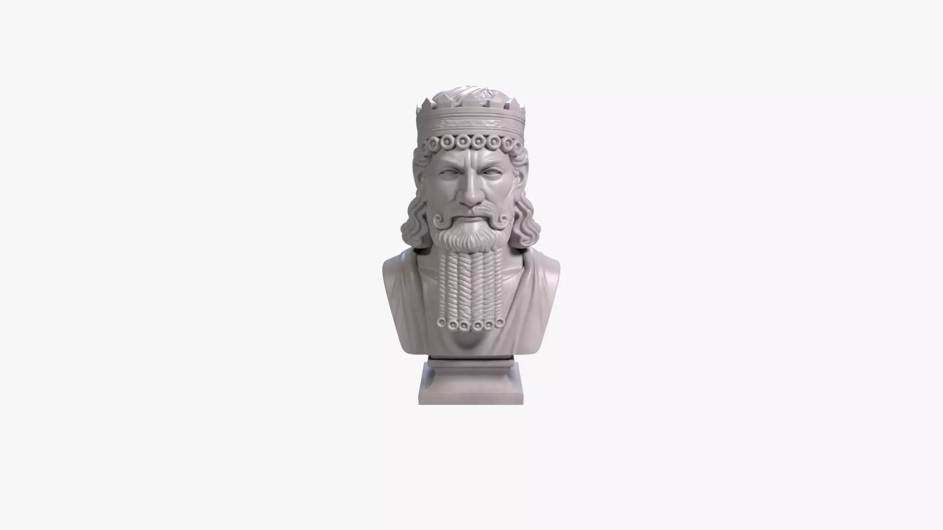 Darius I Bust Achaemenid Persian King 3D Printable STL File 3D print model_0
