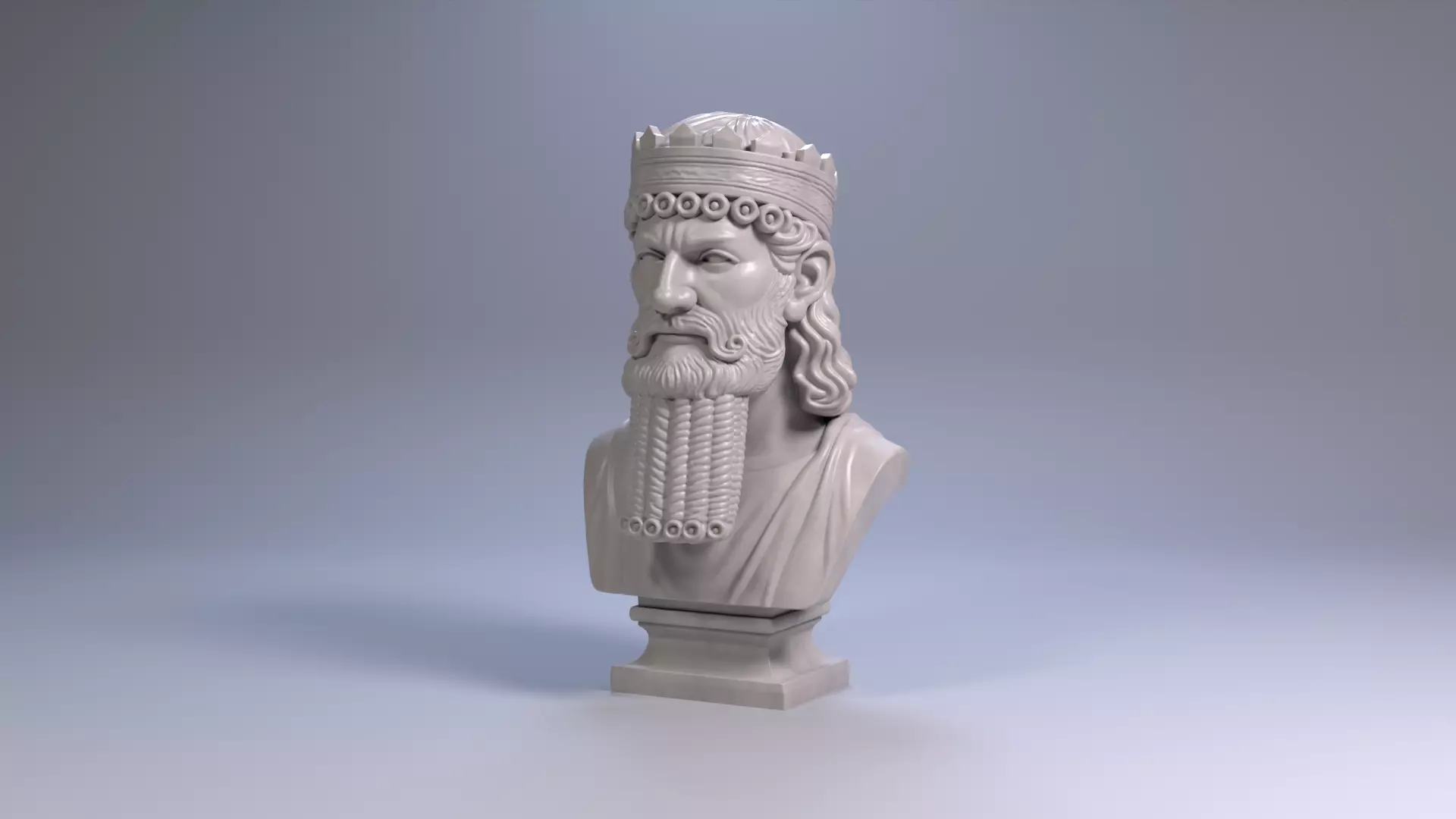 Darius I Bust Achaemenid Persian King 3D Printable STL File 3D print model_14