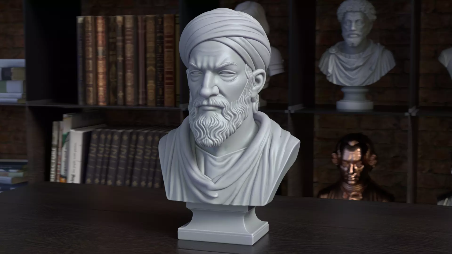 Avicenna Bust Sculpture 3D Printable STL File 3D print model