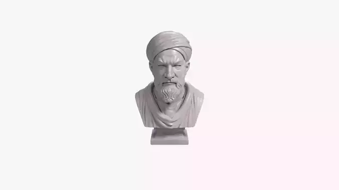 Avicenna Bust Sculpture 3D Printable STL File