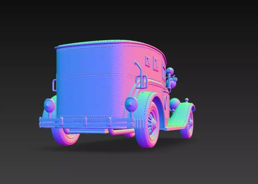 Retro Police Patrol 3D print model_18