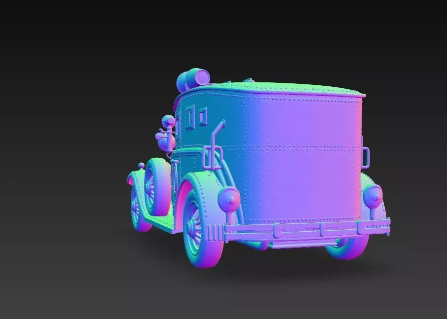 Retro Police Patrol 3D print model_17