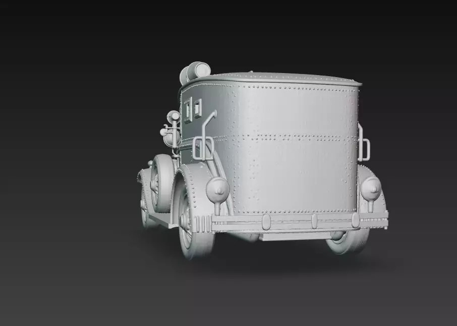 Retro Police Patrol 3D print model_37