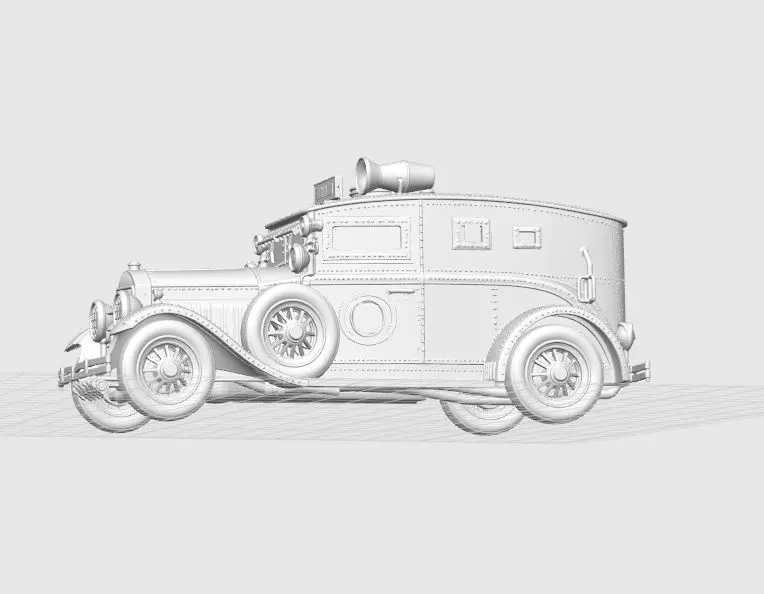 Retro Police Patrol 3D print model_27