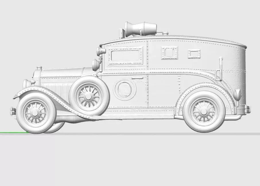 Retro Police Patrol 3D print model_24
