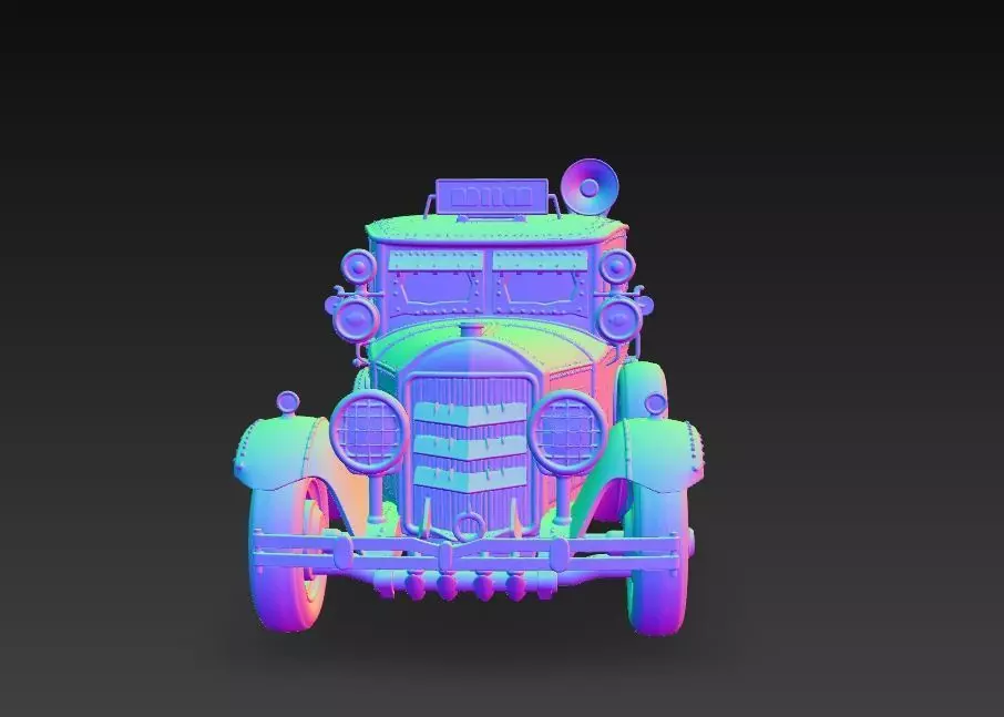 Retro Police Patrol 3D print model_13