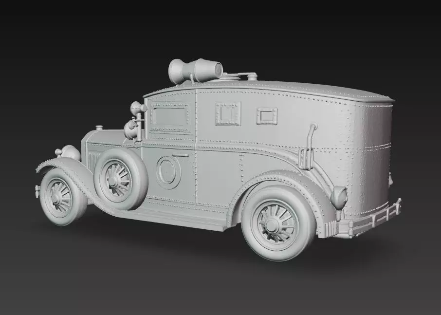 Retro Police Patrol 3D print model_38