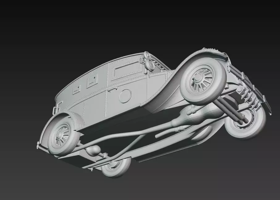 Retro Police Patrol 3D print model_6