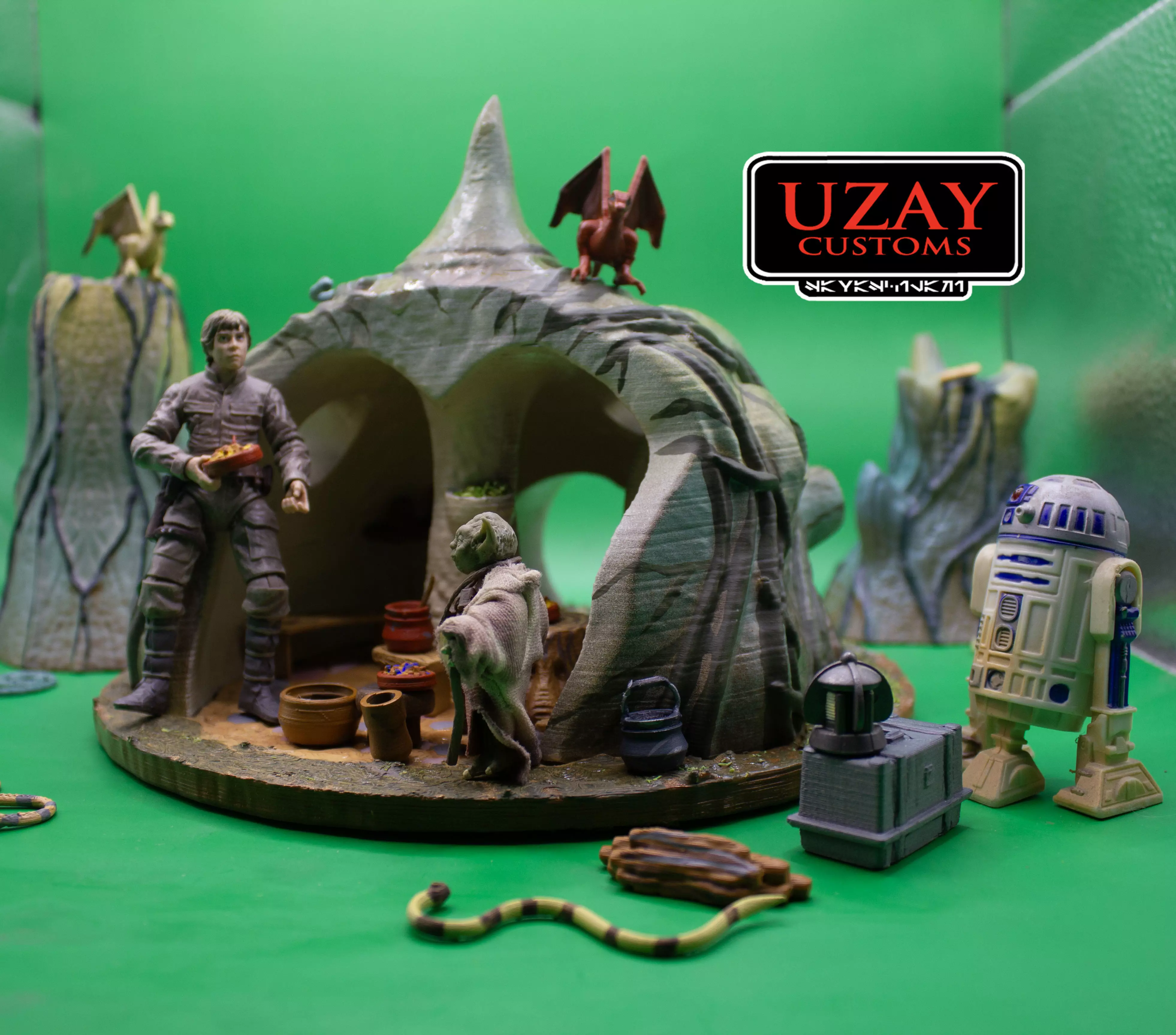 Star Wars ESB Dagobah play set 2    3D print model_2