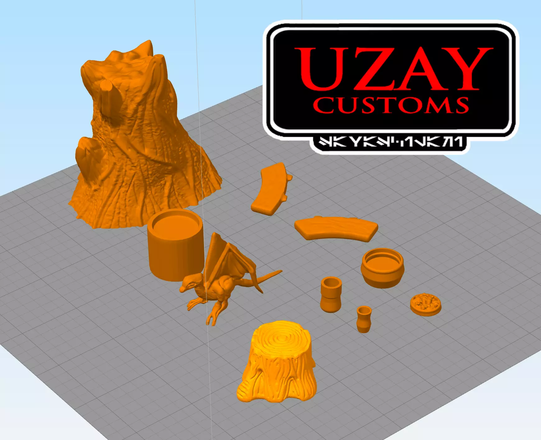 Star Wars ESB Dagobah play set 2    3D print model_0