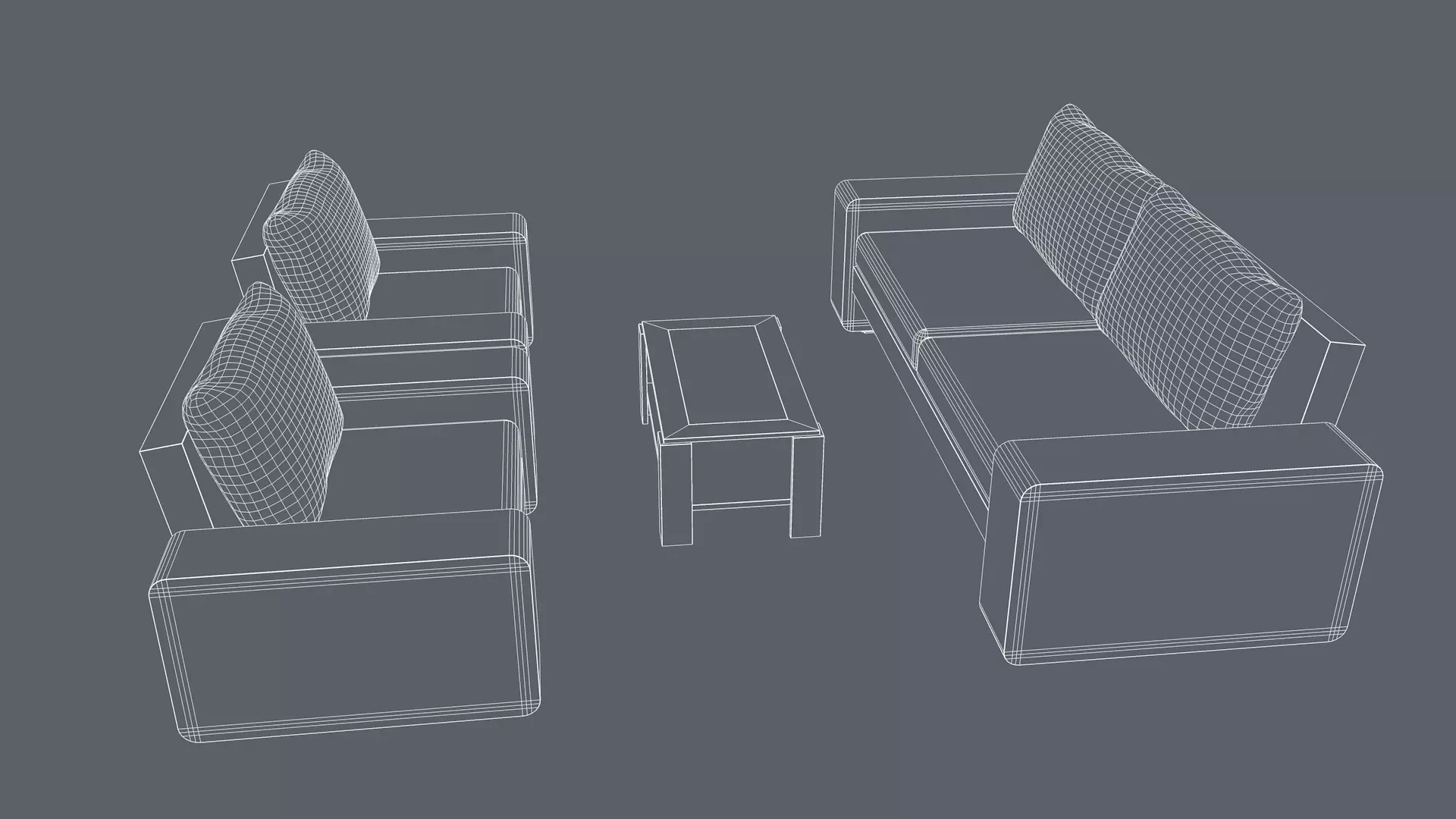 Furniture Set 3D model_11