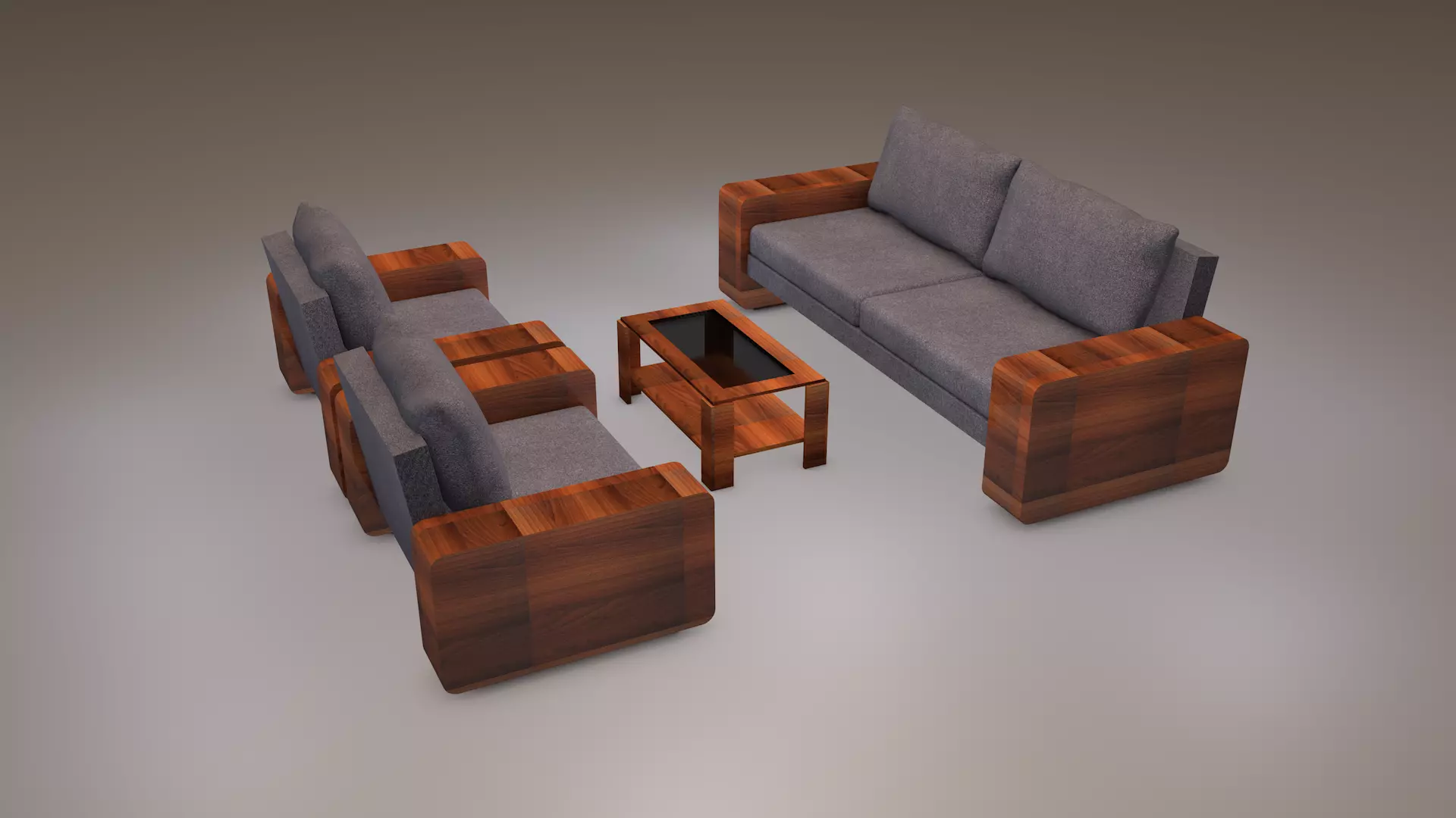 Furniture Set 3D model_1