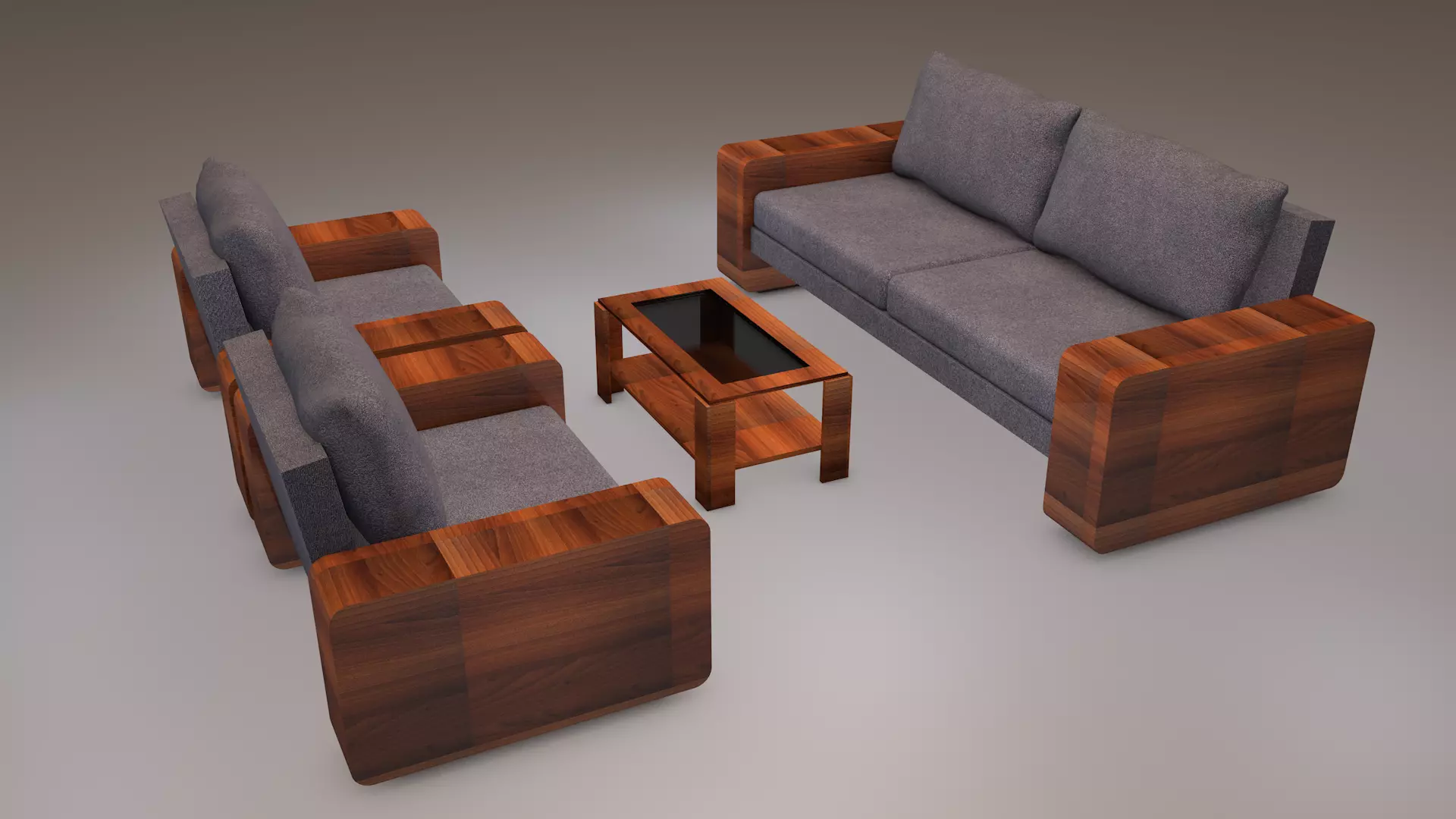 Furniture Set 3D model_2