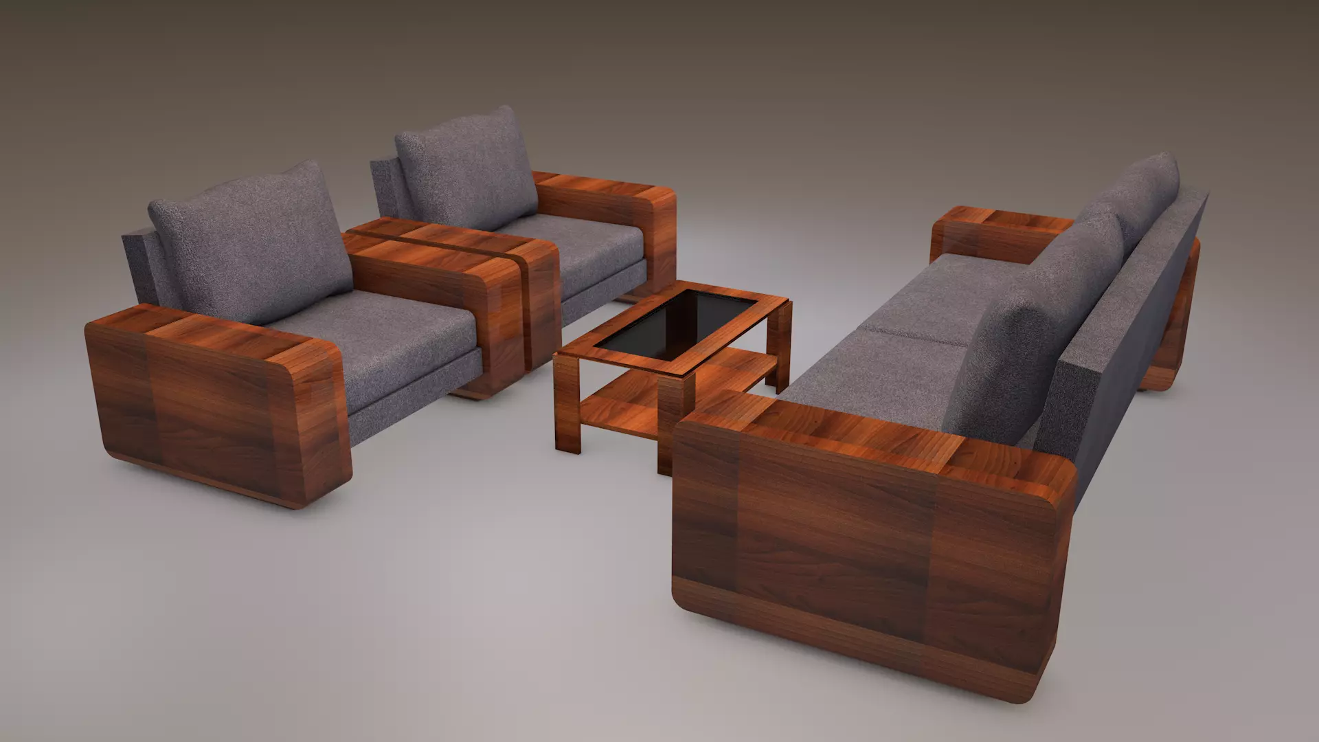 Furniture Set 3D model_7
