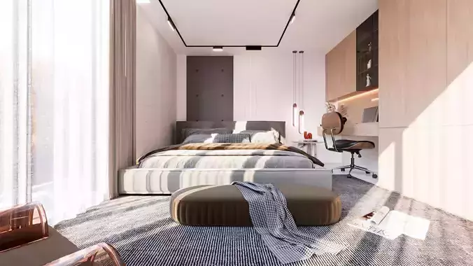 Modern Luxury Interior Scene 3ds Max and V-Ray