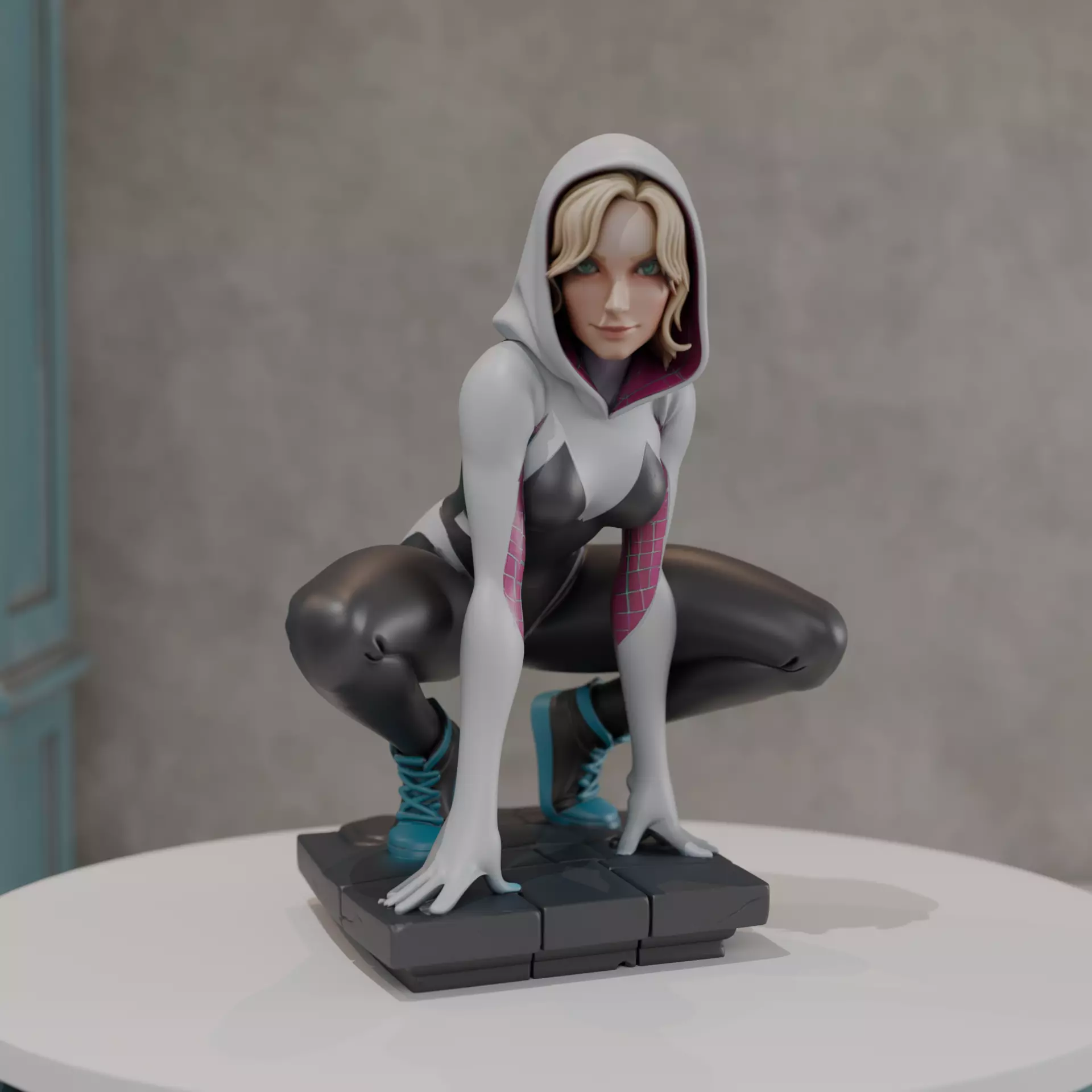 Spider Woman Gwen Stacy 3D print model_0