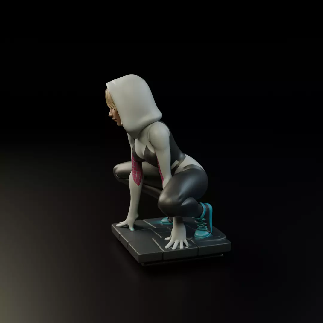 Spider Woman Gwen Stacy 3D print model_3