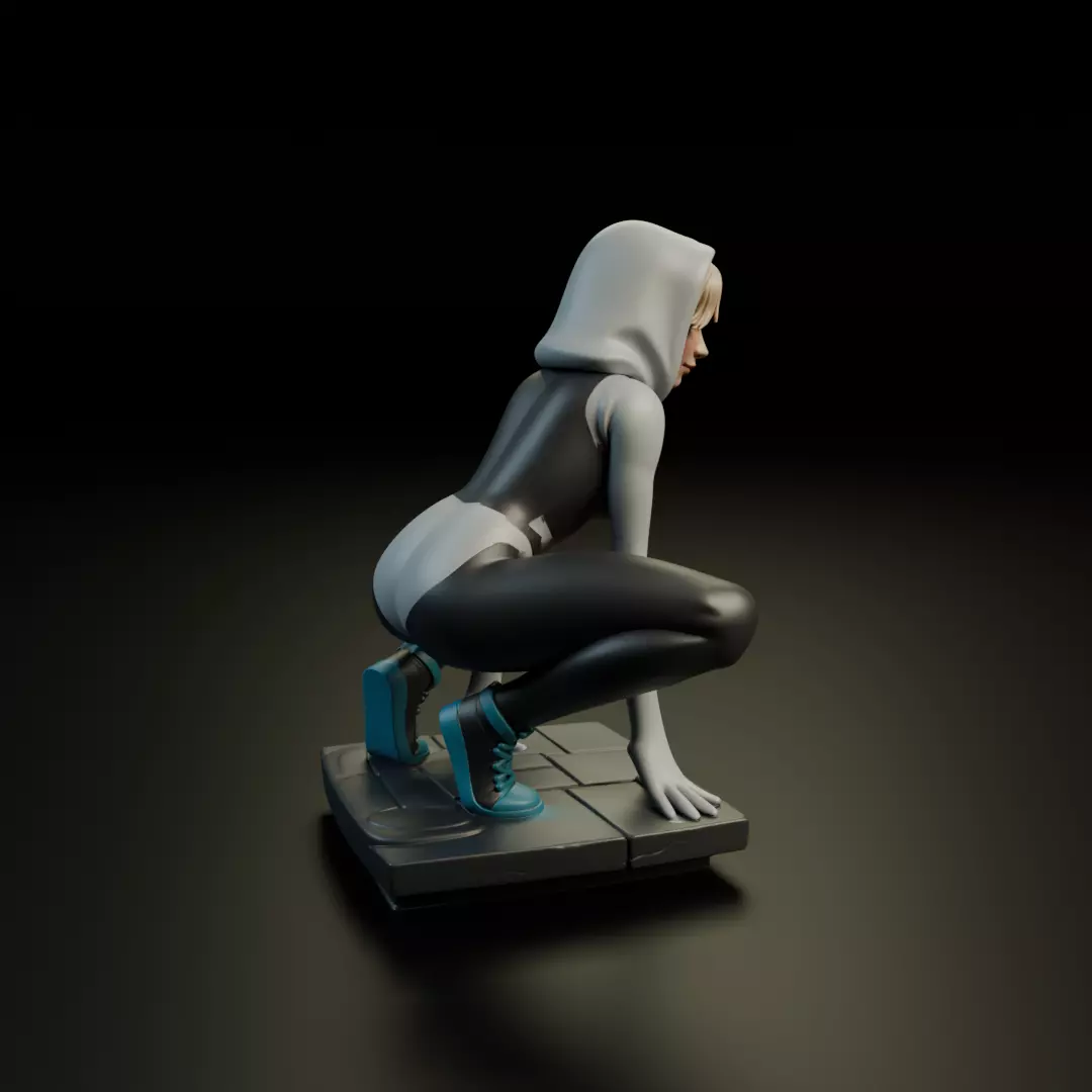 Spider Woman Gwen Stacy 3D print model_1