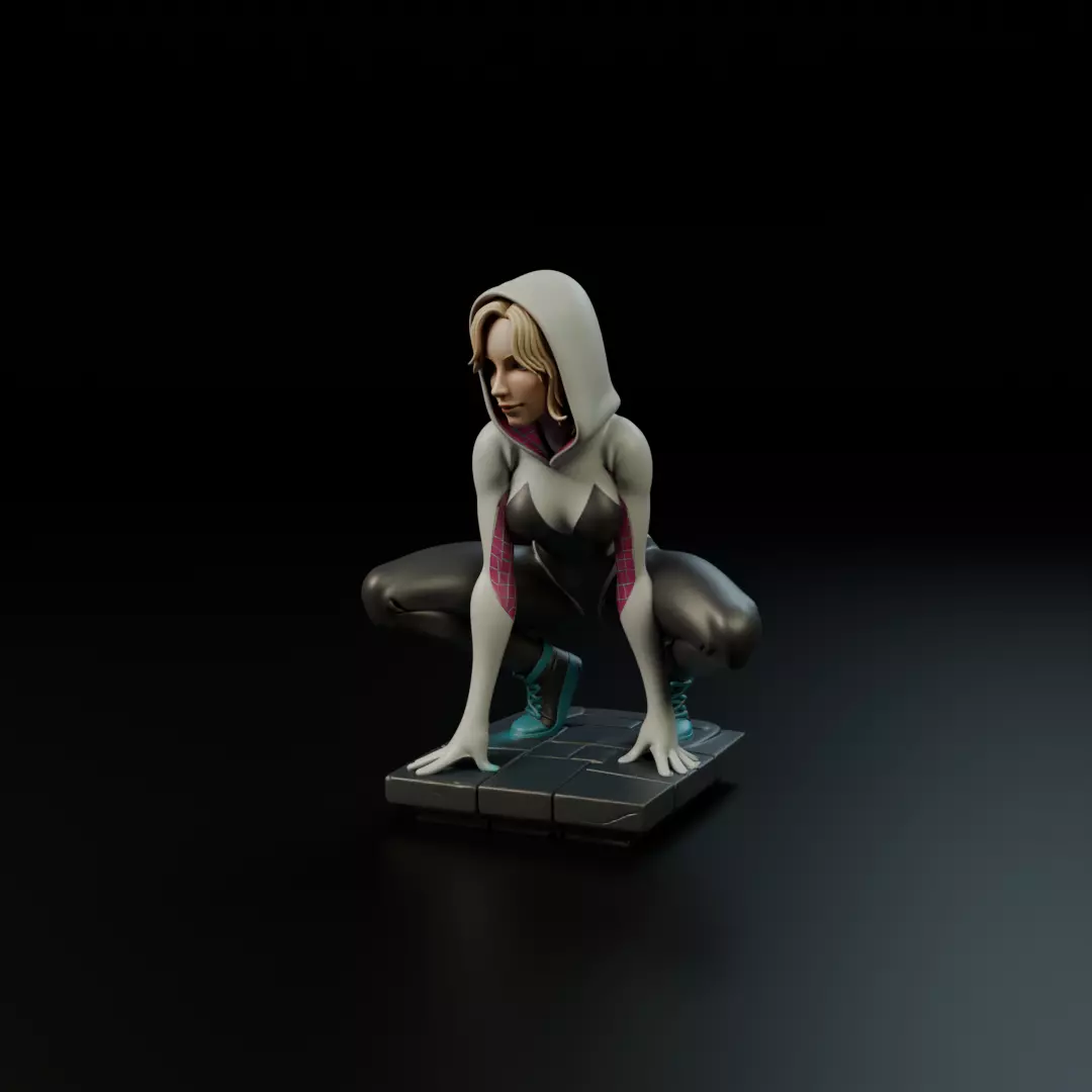 Spider Woman Gwen Stacy 3D print model_9