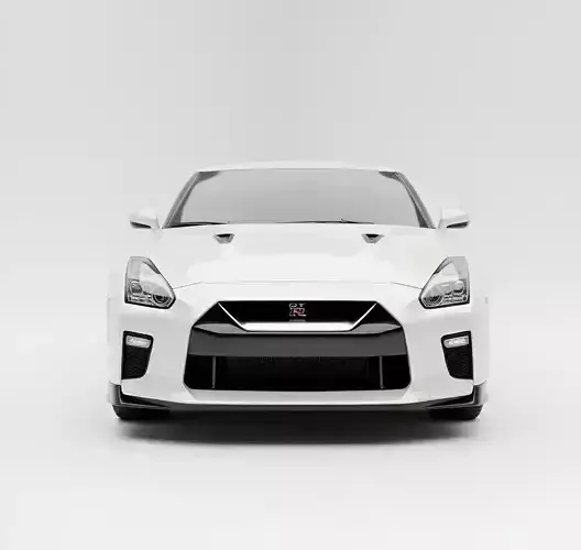 Sleek White Sports Coupe