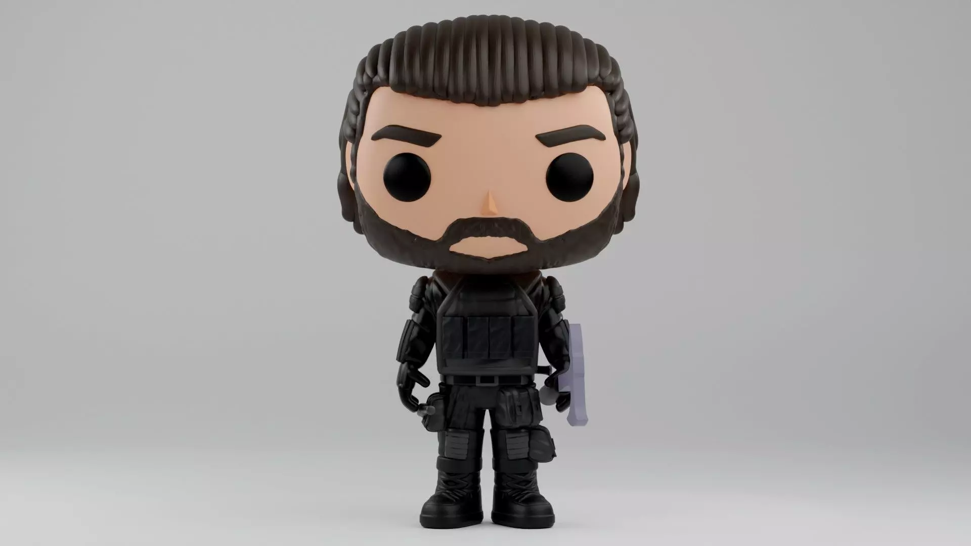 Rick Grimes funko pop from The Ones Who Live 3D print model