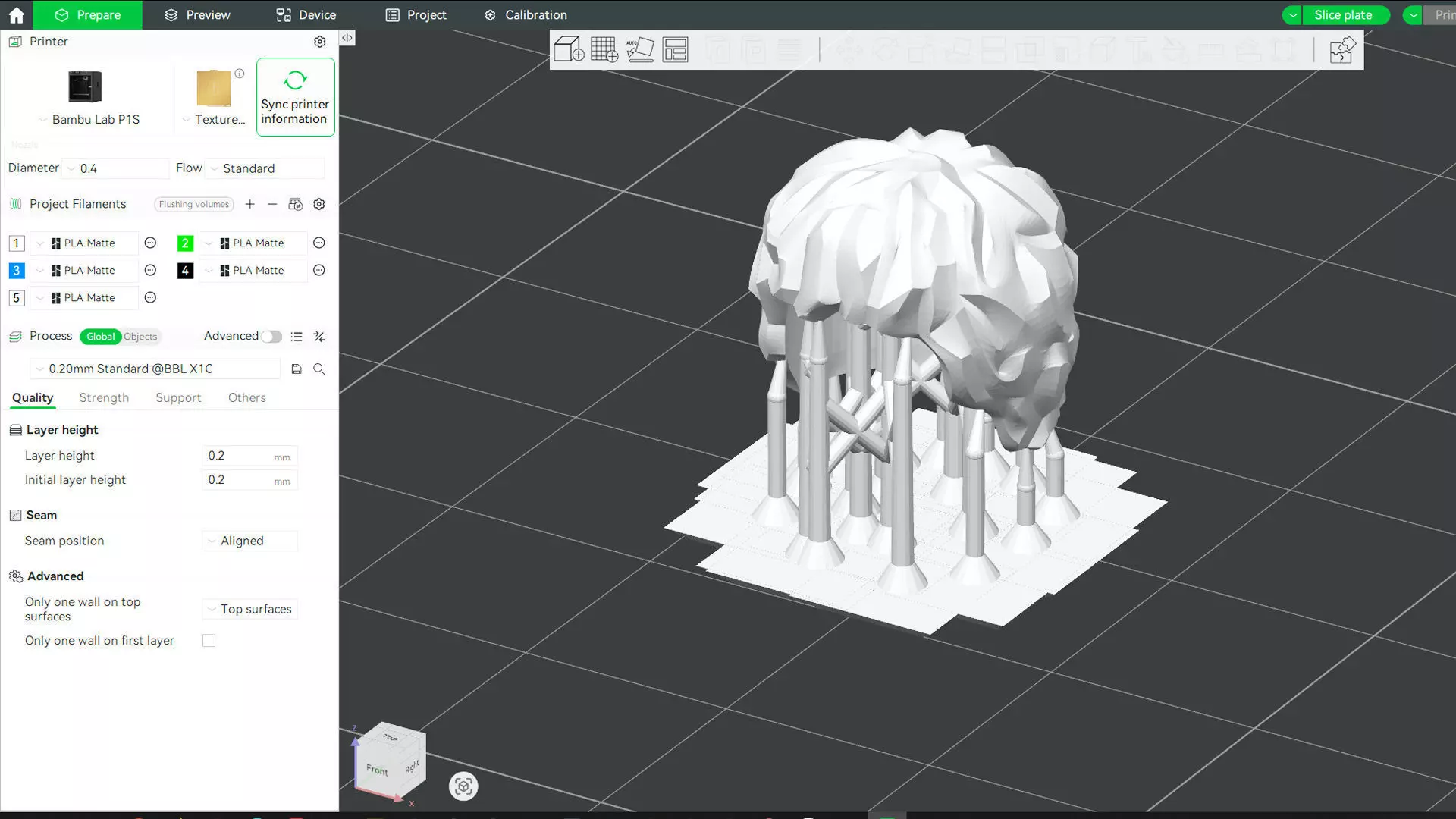 Custom3Dprint Minifigure Accessory - Minifigure Hair S2 - 022 3D print model_3