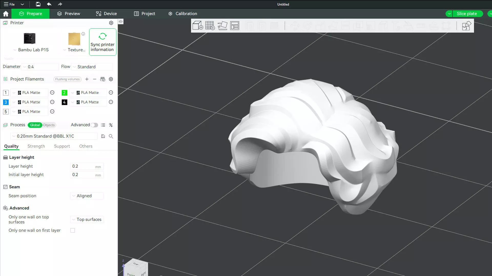 Custom3Dprint Minifigure Accessory - Minifigure Hair S2 - 025 3D print model_3