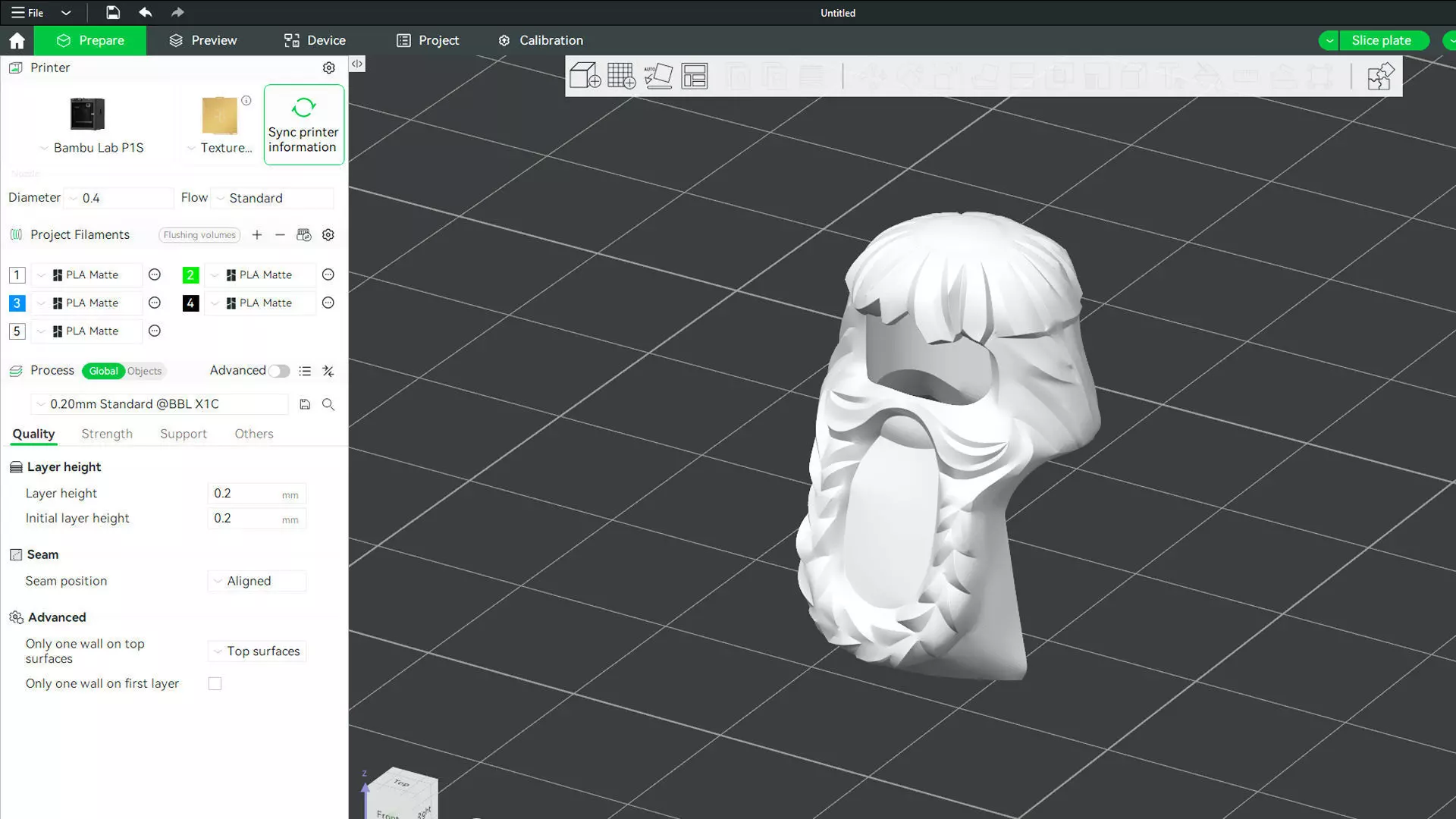 Custom3Dprint Minifigure Accessory - Minifigure Hair S2 - 027 3D print model_2