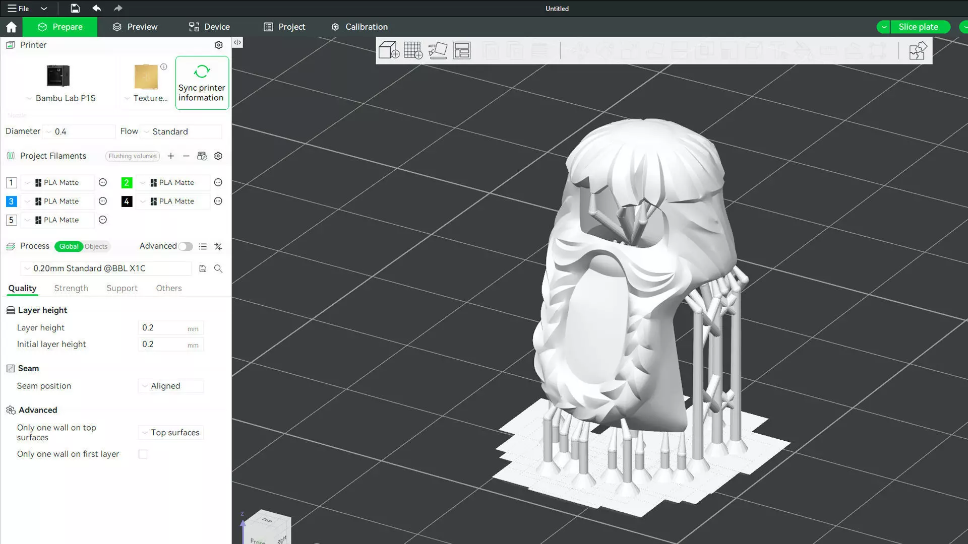 Custom3Dprint Minifigure Accessory - Minifigure Hair S2 - 027 3D print model_3