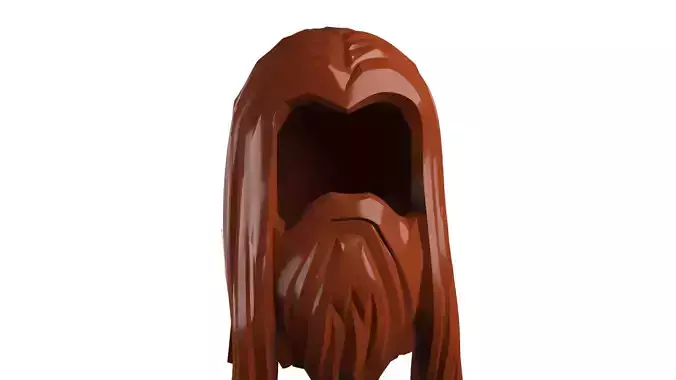 Custom3Dprint Minifigure Accessory - Minifigure Hair S2 - 028 3D print model