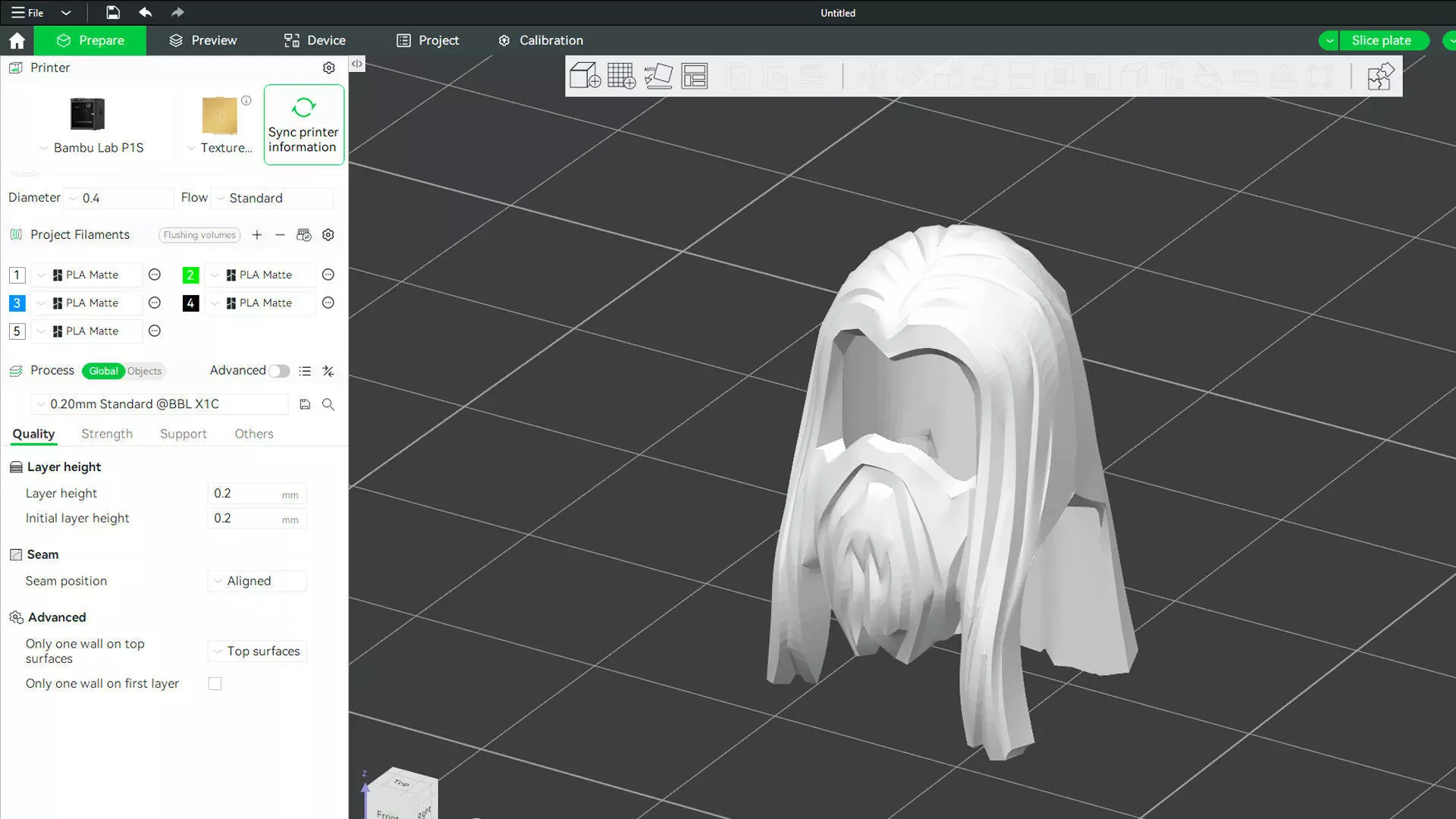 Custom3Dprint Minifigure Accessory - Minifigure Hair S2 - 028 3D print model_2