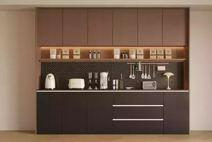 Italian tableware storage cabinet