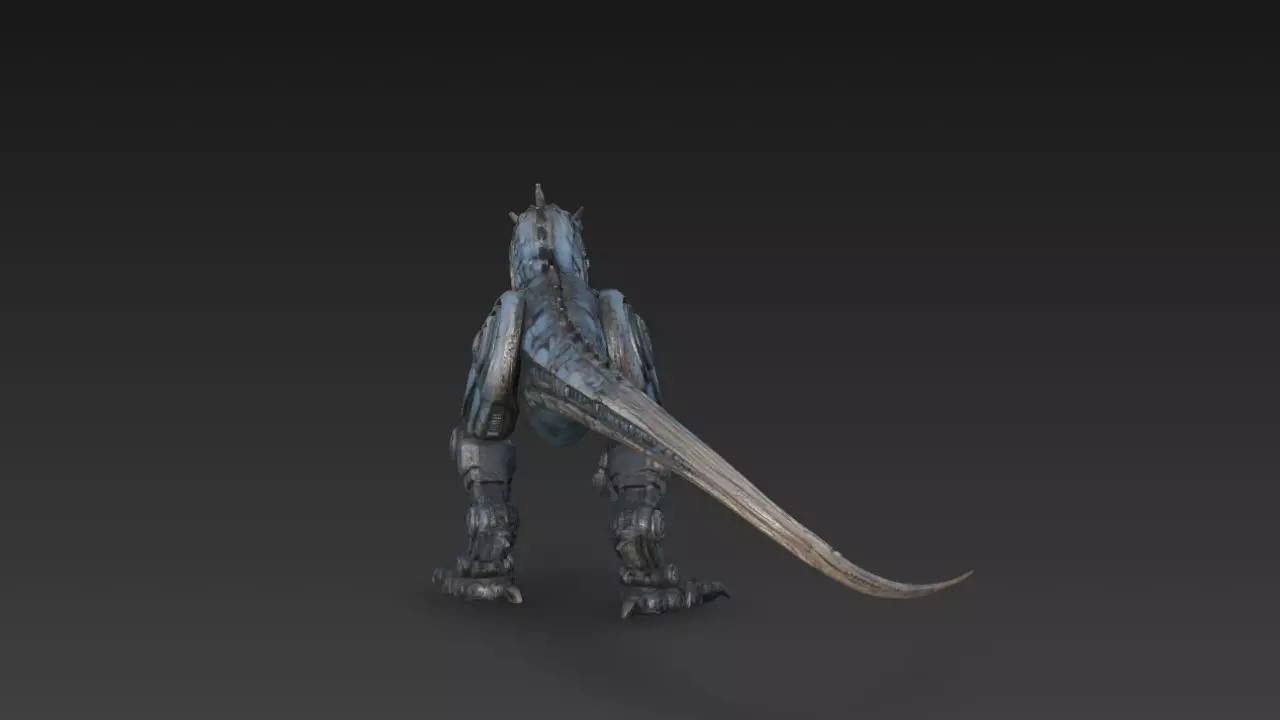Robotic Dinosaur Ultra Realistic 3D Model Low-poly 3D model_3