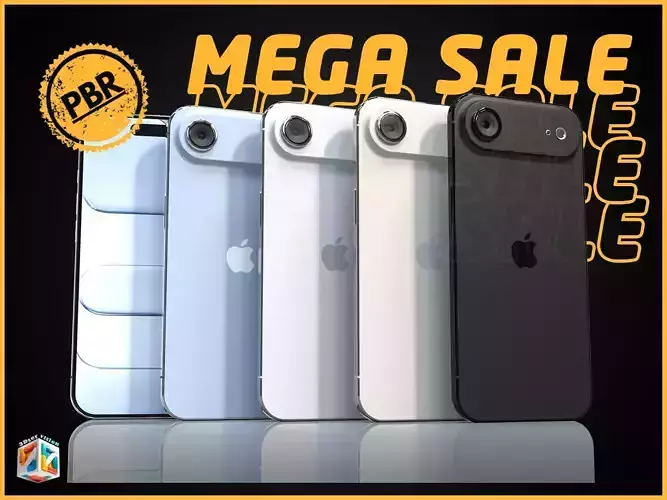 iPhone Air - full 4 Colors Bundle 3D model