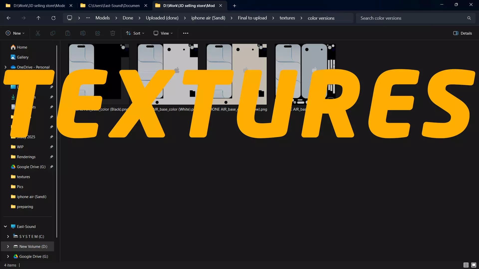 iPhone Air - full 4 Colors Bundle 3D model_26