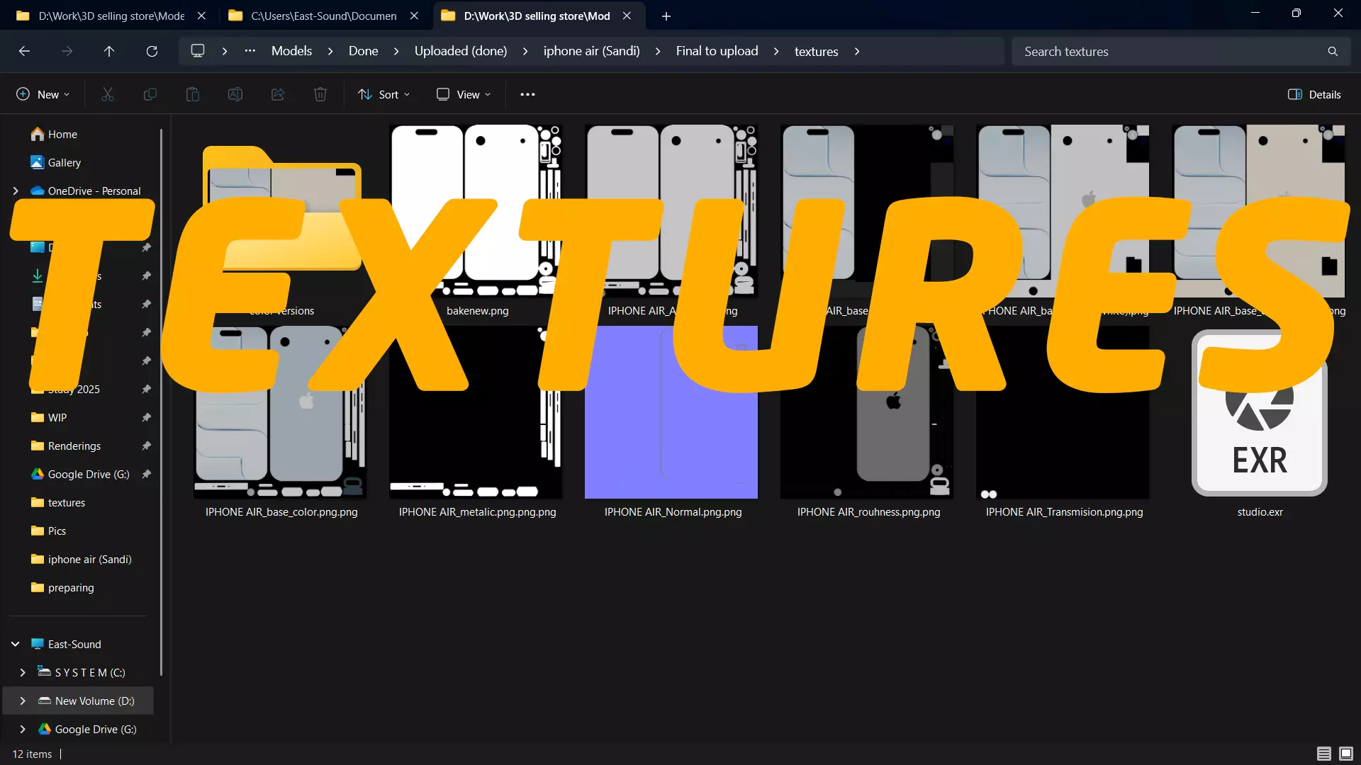 iPhone Air - full 4 Colors Bundle 3D model_27