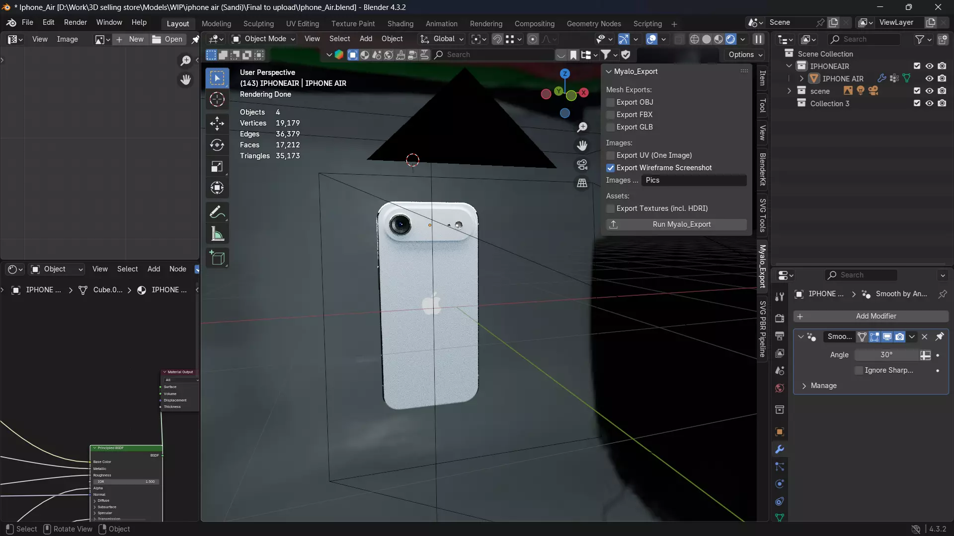 iPhone Air - full 4 Colors Bundle 3D model_24