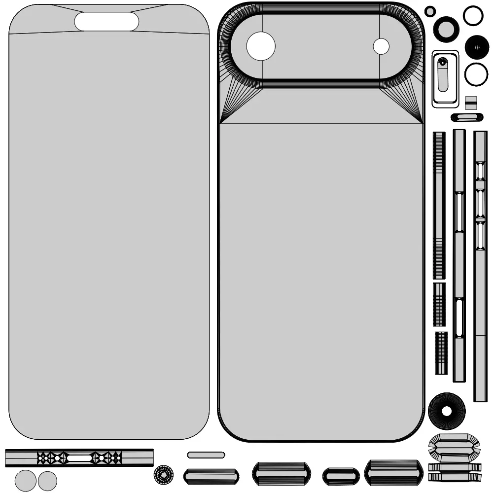 iPhone Air - full 4 Colors Bundle 3D model_25