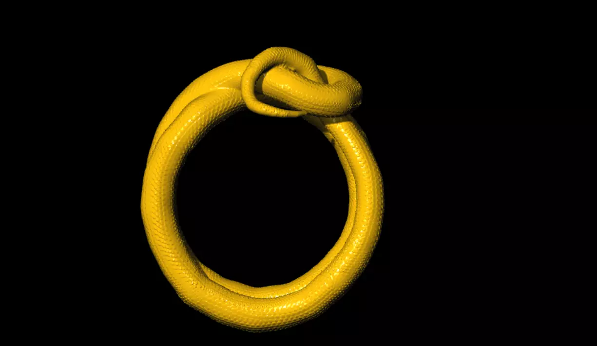 unique snake ring 3D print model_7