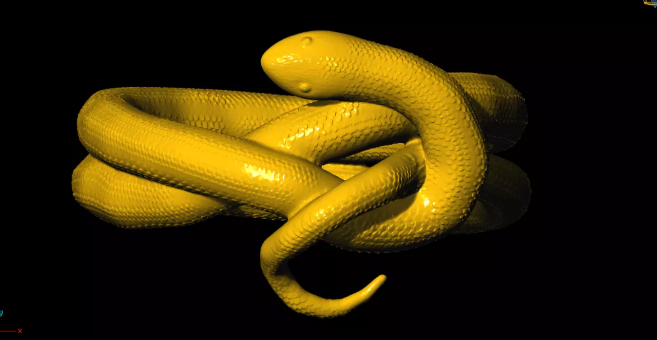 unique snake ring 3D print model_13