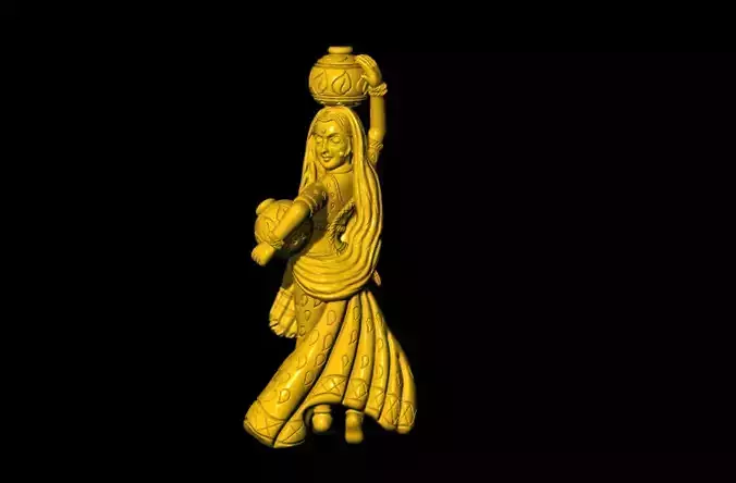 Radharani 3d printed model