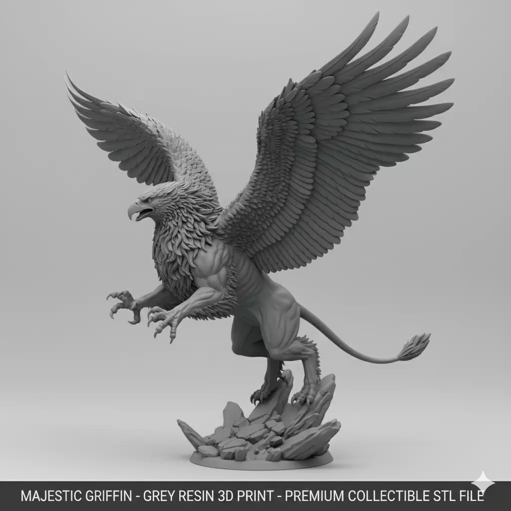 High Detail Fantasy Creature for Resin 3D Printing 3D print model_2