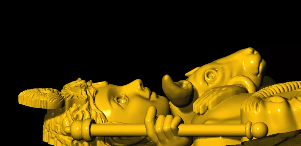 little krishna with cow 3d printed model 3D print model_1